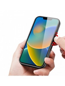 Dux Ducis Fino fodral skal nylonklädd iPhone 14 blå