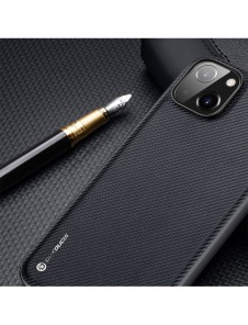 Dux Ducis Fino fodral skal nylonklädd iPhone 14 blå