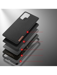 Dux Ducis Fino fodral skal, nylonmaterial Samsung Galaxy A73 svart