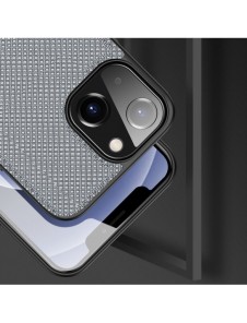 Dux Ducis Fino fodral täckt med nylonmaterial för iPhone 13 grå