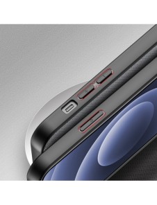 Dux Ducis Fino fodral täckt med nylonmaterial för iPhone 13 grå