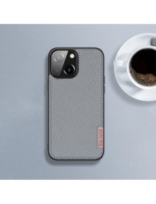 Dux Ducis Fino fodral täckt med nylonmaterial för iPhone 13 mini grå