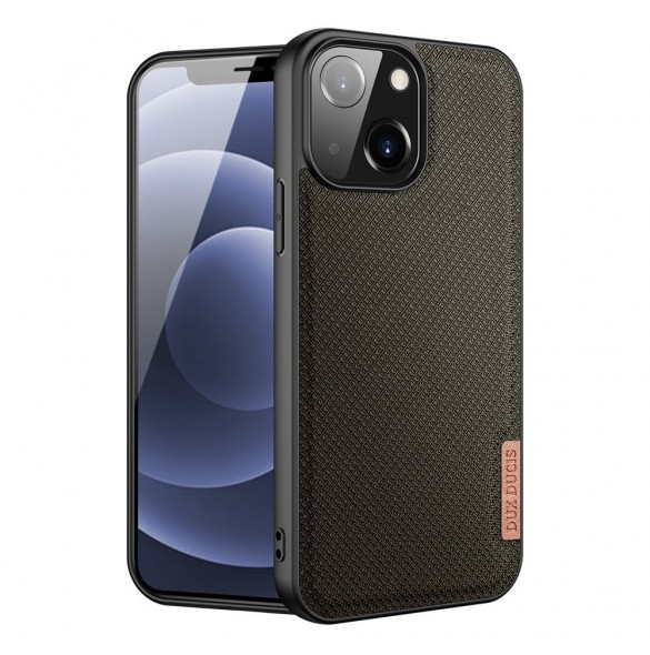 Dux Ducis Fino fodral täckt med nylonmaterial för iPhone 13 mini grön