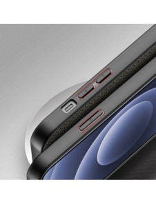 Dux Ducis Fino fodral täckt med nylonmaterial för iPhone 13 mini grön