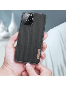 Dux Ducis Fino fodral täckt med nylonmaterial för iPhone 13 Pro grå