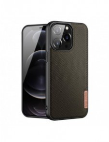 Dux Ducis Fino fodral täckt med nylonmaterial för iPhone 13 Pro grön