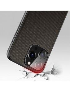Dux Ducis Fino fodral täckt med nylonmaterial för iPhone 13 Pro grön