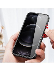 Dux Ducis Fino fodral täckt med nylonmaterial för iPhone 13 Pro Max grå