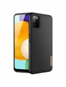 Dux Ducis Fino fodral täckt med nylonmaterial för Samsung Galaxy A03s svart