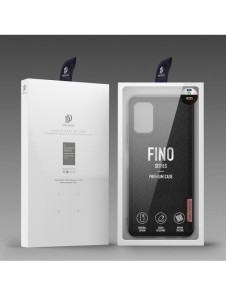 Dux Ducis Fino fodral täckt med nylonmaterial för Samsung Galaxy A03s svart