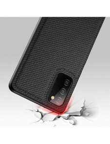 Dux Ducis Fino fodral täckt med nylonmaterial för Samsung Galaxy A03s svart