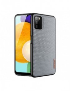 Dux Ducis Fino fodral täckt med nylonmaterial för Samsung Galaxy A03s grå