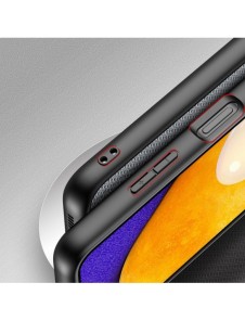 Dux Ducis Fino fodral täckt med nylonmaterial för Samsung Galaxy A03s grå