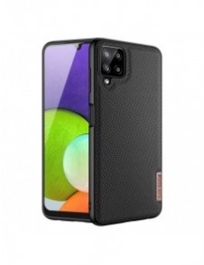 Dux Ducis Fino fodral täckt med nylonmaterial för Samsung Galaxy A22 4G svart