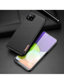 Dux Ducis Fino fodral täckt med nylonmaterial för Samsung Galaxy A22 4G svart