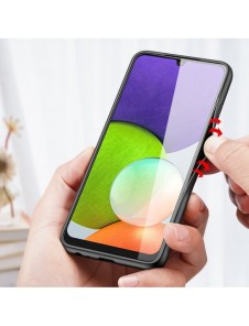 Dux Ducis Fino fodral täckt med nylonmaterial för Samsung Galaxy A22 4G svart