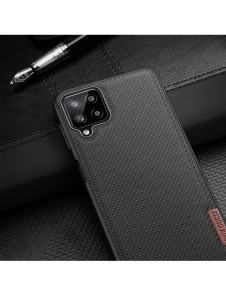 Dux Ducis Fino fodral täckt med nylonmaterial för Samsung Galaxy A22 4G svart