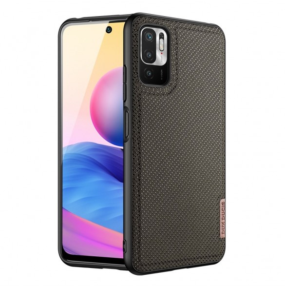 Dux Ducis Fino fodral täckt med nylonmaterial för Xiaomi Redmi Note 10 5G / POCO M3 PRO grön