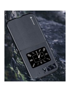 Dux Ducis Fino fodral till Motorola Razr 2022 skal med silikonram svart