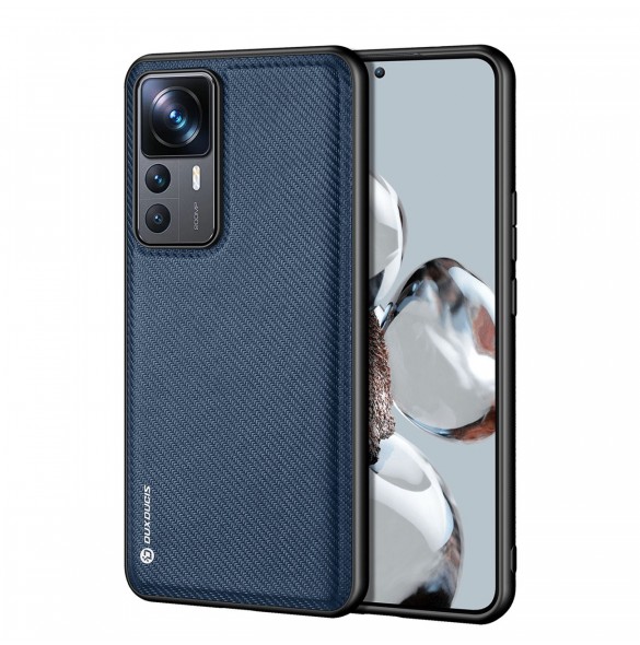 Dux Ducis Fino fodral för Xiaomi 12T Pro / Xiaomi 12T skal med silikonram blå