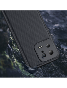 Dux Ducis Fino fodral för Xiaomi 12T Pro / Xiaomi 12T skal med silikonram grå