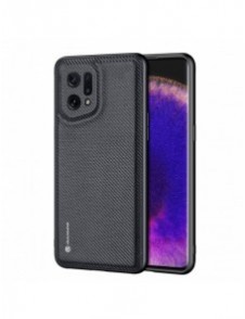 Dux Ducis Fino fodral är täckt med nylonmaterial Oppo Find X5 svart