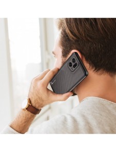 Dux Ducis Fino fodral är täckt med nylonmaterial Oppo Find X5 svart