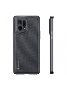 Dux Ducis Fino fodral är täckt med nylonmaterial Oppo Find X5 svart