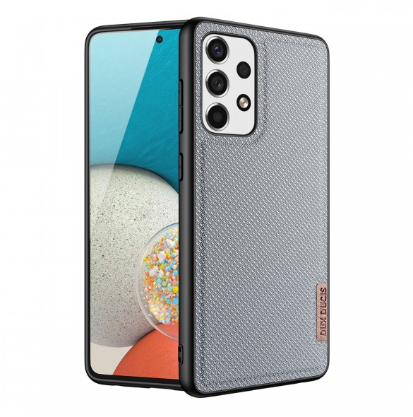 Dux Ducis Fino fodral är tillverkat av nylonmaterial för Samsung Galaxy A73 blå