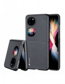 Dux Ducis Fino fodral är tillverkat av nylonmaterial Huawei P50 Pocket svart