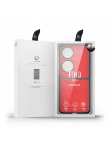 Dux Ducis Fino fodral är tillverkat av nylonmaterial Huawei P50 Pocket röd