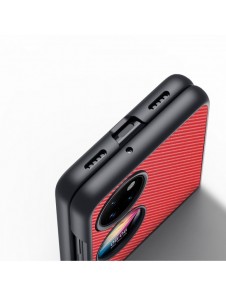 Dux Ducis Fino fodral är tillverkat av nylonmaterial Huawei P50 Pocket röd