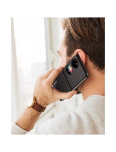 Dux Ducis Fino fodral är tillverkat av nylonmaterial Huawei P50 Pocket röd