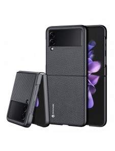 Dux Ducis Fino fodral är nylonklädd Samsung Galaxy Z Flip 3 svart