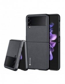 Dux Ducis Fino fodral är nylonklädd Samsung Galaxy Z Flip 3 svart