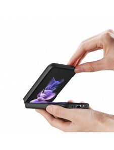 Dux Ducis Fino fodral är nylonklädd Samsung Galaxy Z Flip 3 svart