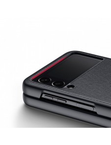 Dux Ducis Fino fodral är nylonklädd Samsung Galaxy Z Flip 3 svart