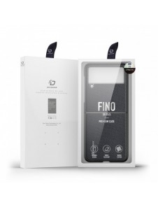 Dux Ducis Fino fodral är nylonklädd Samsung Galaxy Z Flip 3 svart