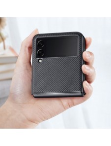 Dux Ducis Fino fodral är nylonklädd Samsung Galaxy Z Flip 3 svart