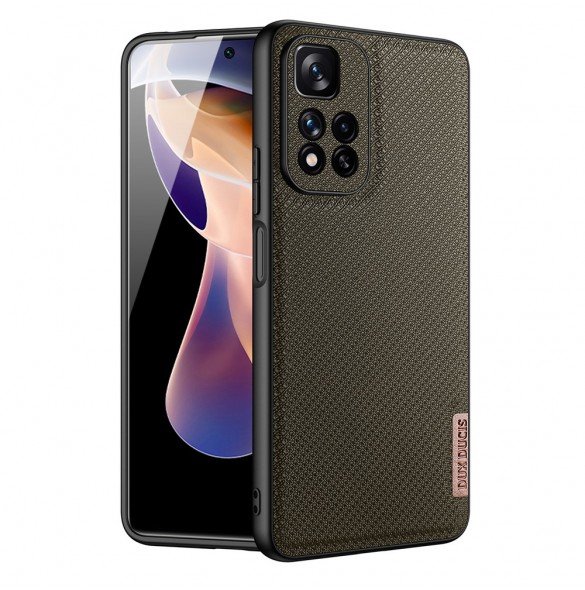 Dux Ducis Fino fodral nylonklädd skal Xiaomi Redmi Note 11 Pro+ 5G (Kina) / 11 Pro 5G (Kina) / Mi11i HyperCharge / Poco X4 NF