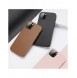 Dux Ducis Grit Läderfodral för iPhone 14 Elegant konstläderfodral (MagSafe-kompatibelt) Svart