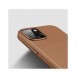 Dux Ducis Grit Läderfodral för iPhone 14 Elegant konstläderfodral (MagSafe-kompatibel) Brun