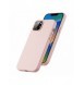 Dux Ducis Grit Läderfodral för iPhone 14 Elegant konstläderfodral (MagSafe-kompatibelt) Rosa