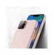 Dux Ducis Grit Läderfodral för iPhone 14 Elegant konstläderfodral (MagSafe-kompatibelt) Rosa