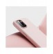 Dux Ducis Grit Läderfodral för iPhone 14 Elegant konstläderfodral (MagSafe-kompatibelt) Rosa