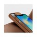 Dux Ducis Grit Läderfodral för iPhone 14 Plus Elegant konstläderfodral (MagSafe-kompatibel) Brun