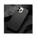 Dux Ducis Grit Läderfodral för iPhone 14 Pro Elegant konstläderfodral (MagSafe-kompatibelt) Svart