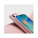 Dux Ducis Grit läderfodral för iPhone 14 Pro Elegant konstläderfodral (MagSafe-kompatibelt) Rosa