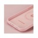 Dux Ducis Grit läderfodral för iPhone 14 Pro Elegant konstläderfodral (MagSafe-kompatibelt) Rosa