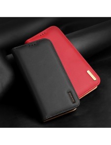 Dux Ducis Hivo Läder Flip Cover Plånbok i äkta läder för kort och dokument iPhone 14 Plus Brun
